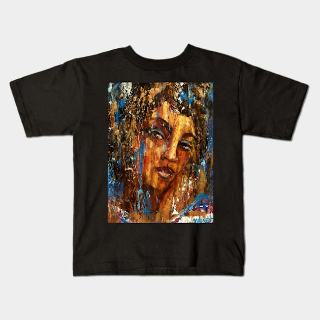 Portrait Kids T-Shirt by amoxes